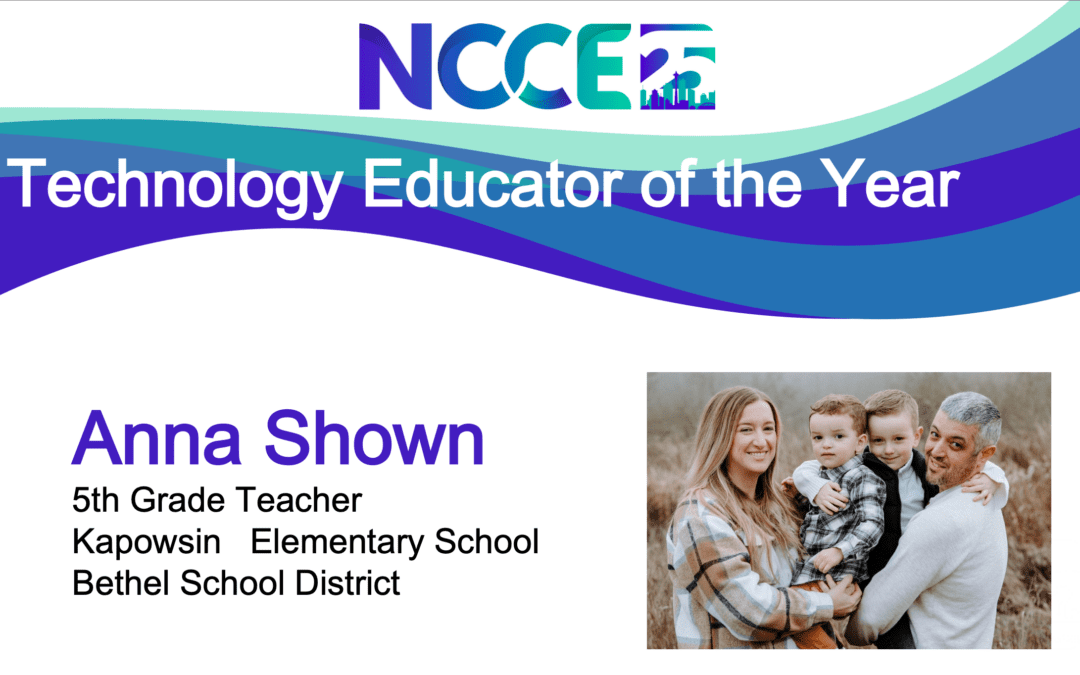 Anna Shown Named NCCE 2025 Outstanding Technology Educator of the Year